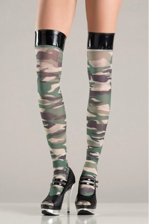 Camouflage-stockings-with-vinyl-tops
