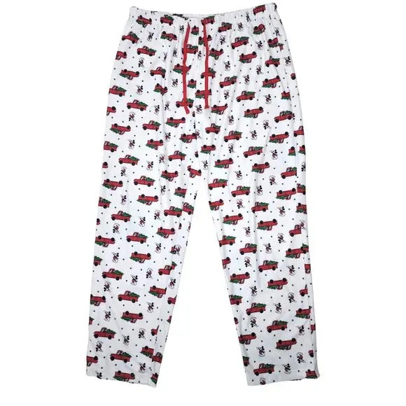 Disney-Mickey-Mouse-Christmas-Flannel-Pajama-bottom
