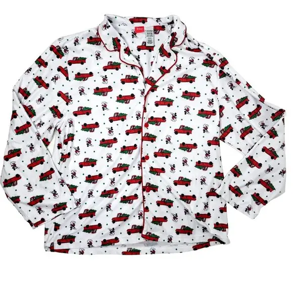 Disney-Mickey-Mouse-Christmas-Flannel-Pajama-top